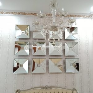 MG 065045 45×45 cm bevel mirror wall
