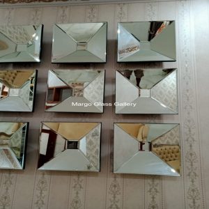 MG 065045 45×45 cm bevel mirror wall