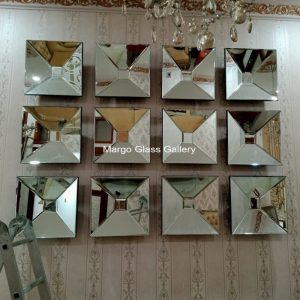 MG 065045 45×45 cm bevel mirror wall