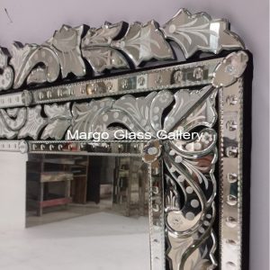 MG 080056 LONG FULL EDGE Uk 200×100 cm – Elegant handcrafted mirror premium quality glass with ornate frame handcrafted in Indonesia
