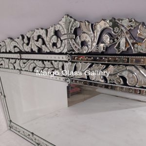 MG 080056 LONG FULL EDGE Uk 200×100 cm – Classic handcrafted mirror premium quality glass with ornate frame handcrafted in Indonesia