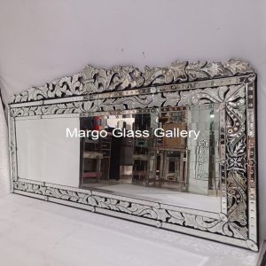 MG 080056 LONG FULL EDGE Uk 200×100 cm – Artisan handcrafted mirror premium quality glass with ornate frame handcrafted in Indonesia