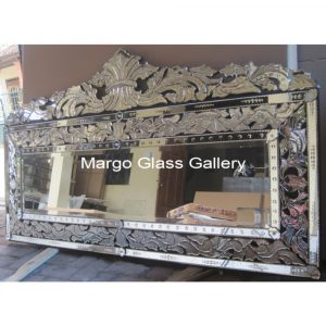 MG 080056 LONG FULL EDGE Uk 200×100 cm – Luxury handcrafted mirror premium quality glass with ornate frame handcrafted in Indonesia