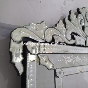 MG 080084 Large rectangular Uk 210×100 cm – Handcrafted handcrafted mirror premium quality glass with ornate frame handcrafted in Indonesia