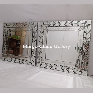 MG 080087 Deco order SG 07 Full Crown 77 x 77 cm – Premium handcrafted mirror premium quality glass with ornate frame handcrafted in Indonesia