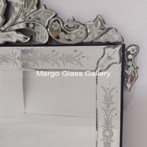 MG 080094 MG DECO mirror landscape uk 85 cm x 71 cm ( – Elegant decorative mirror mirror premium quality glass with ornate frame handcrafted in Indonesia