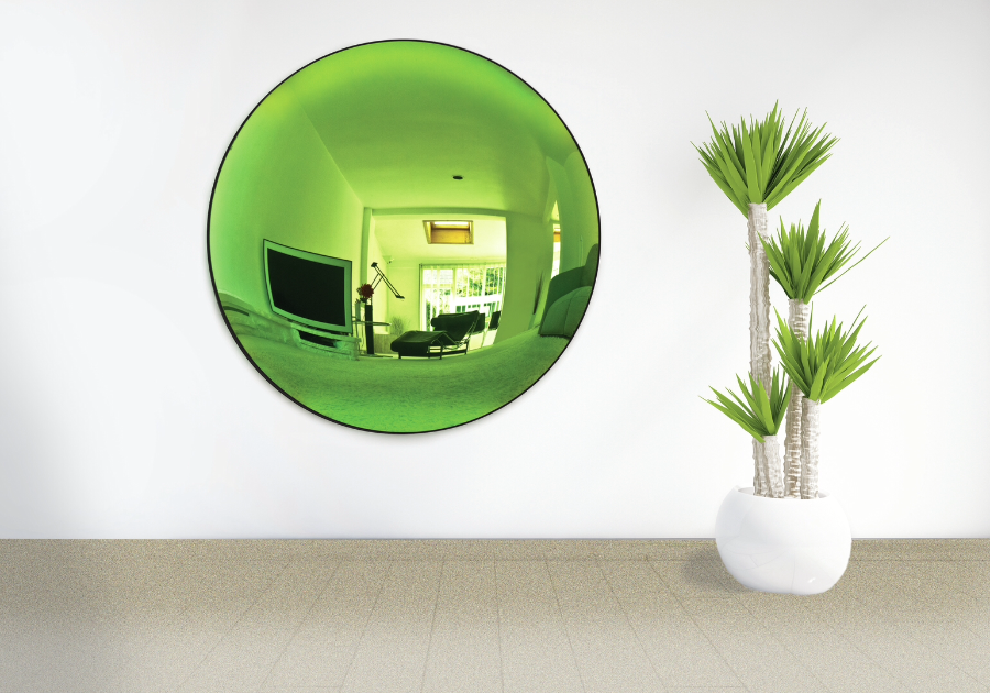 Convex Mirror Round Green