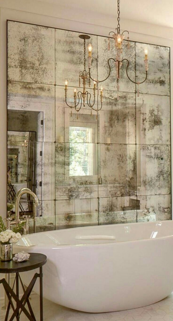 Antique mirror tiles