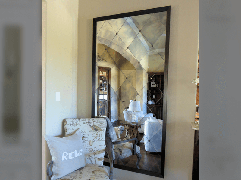 Antique Mirror Family Room