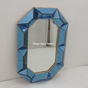 MG 004707 Modern Mirror Frame gold Cermin Biru uk 100 x 70 cm – Premium decorative mirror mirror premium quality glass with ornate frame handcrafted in Indonesia