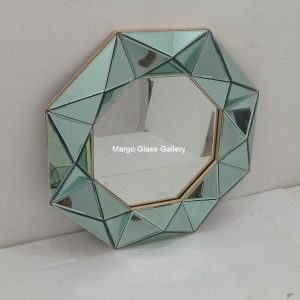 Modern Wall Mirror Green MG 004708 – Luxury decorative mirror mirror premium quality glass with ornate frame handcrafted in Indonesia