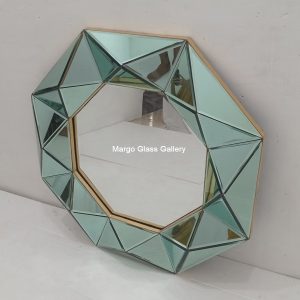 MG 004708 Modern Mirror Frame Gold Cermin Hijau 85 x 85 cm – Premium decorative mirror mirror premium quality glass with ornate frame handcrafted in Indonesia