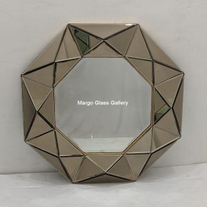 3D Wall Mirror Brown MG 004709 = 1 pcs