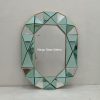 Octagonal 3D Wall Mirror Green MG 004710