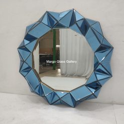 Blue 3D Wall Mirror MG 004714