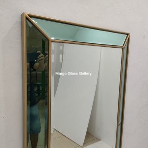 Rectangular Mirror Frame Green MG 004716 – Elegant decorative mirror mirror premium quality glass with ornate frame handcrafted in Indonesia