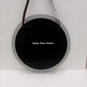 MG 004717 Round Mirror Dengan gnatungan Kulit Uk 60 cm x 60 cm – Elegant decorative mirror mirror premium quality glass with ornate frame handcrafted in Indonesia