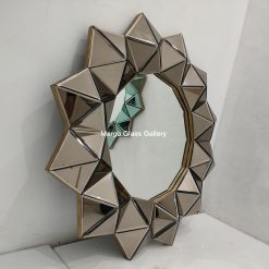 Wall Mirror 3D Brown MG 004722