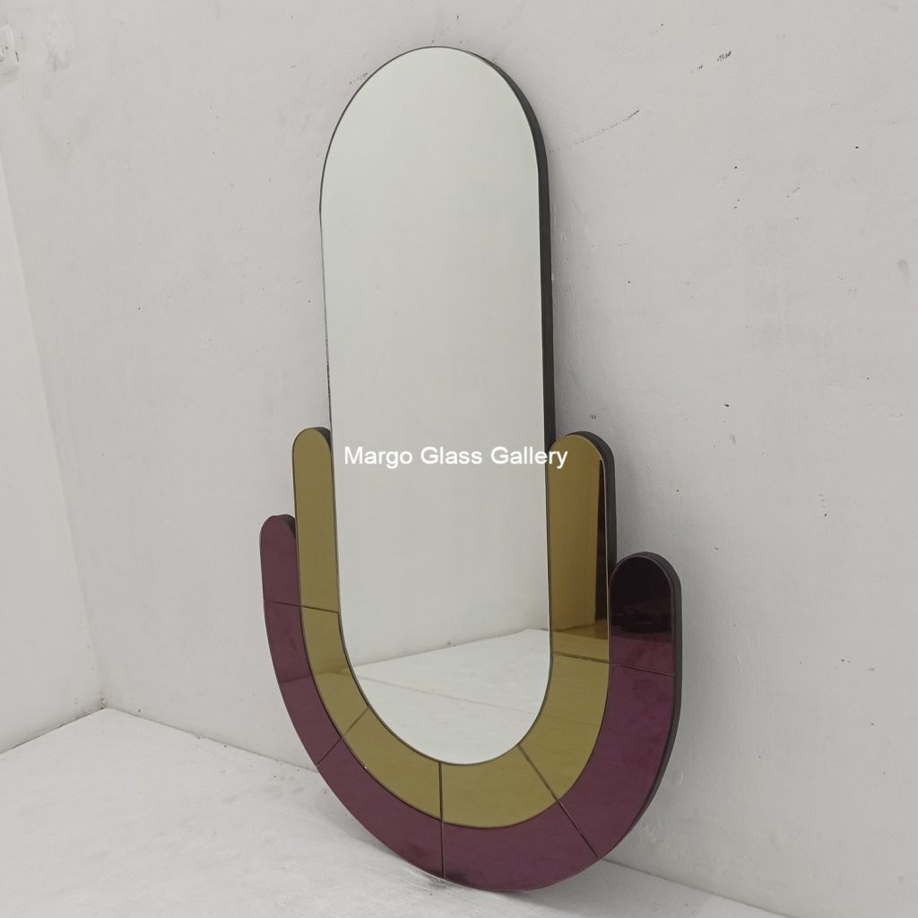 MG 004726 Modern Wall Mirror Kapsul Uk 120 cm x 77 cm – Elegant decorative mirror mirror premium quality glass with ornate frame handcrafted in Indonesia
