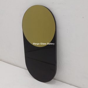 MG 004729 Modern Mirror Kapsul Uk 80 cm x 40 cm – Artisan decorative mirror mirror premium quality glass with ornate frame handcrafted in Indonesia