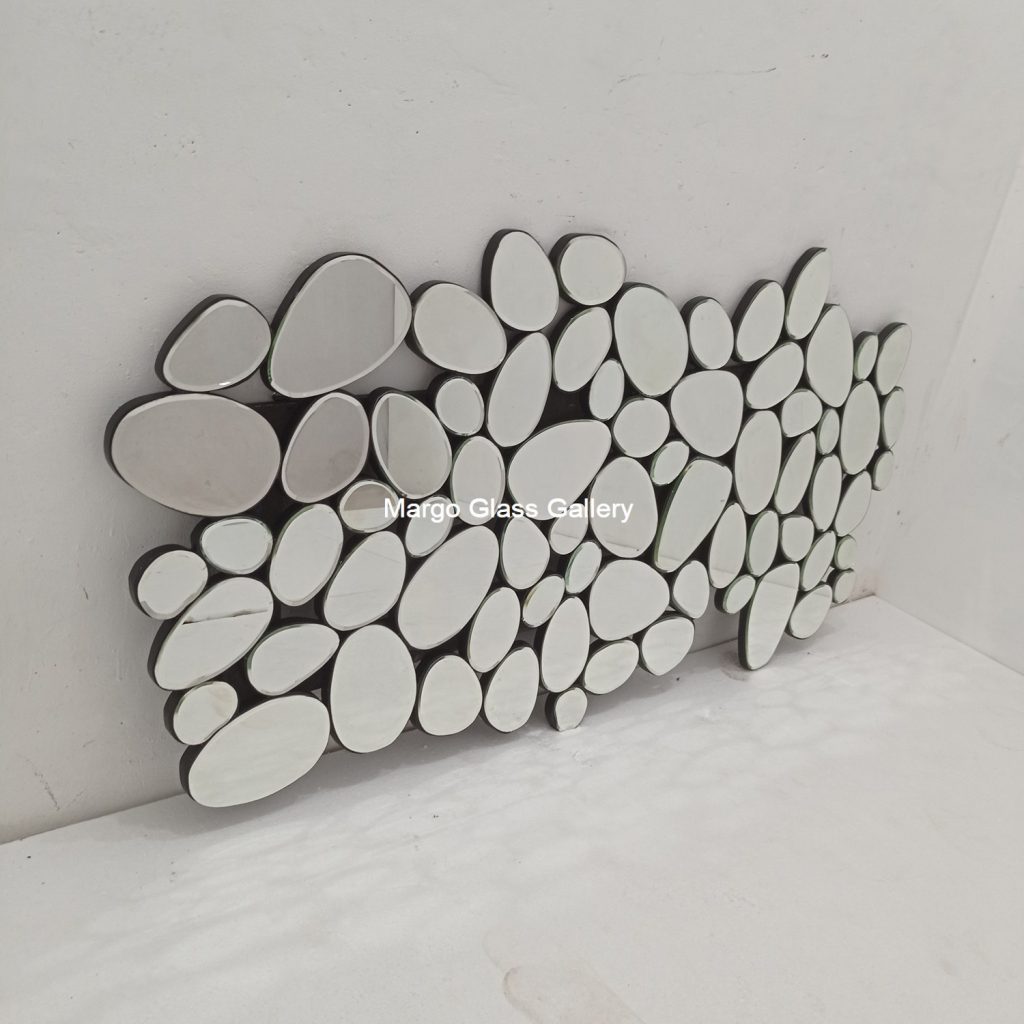 MG 004737 Bubble Modern Mirror Motif Batu Abstrak Uk 160 cm x 80 cm – Elegant decorative mirror mirror premium quality glass with ornate frame handcrafted in Indonesia