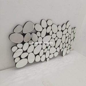 MG 004737 Bubble Modern Mirror Motif Batu Abstrak Uk 160 cm x 80 cm – Elegant decorative mirror mirror premium quality glass with ornate frame handcrafted in Indonesia
