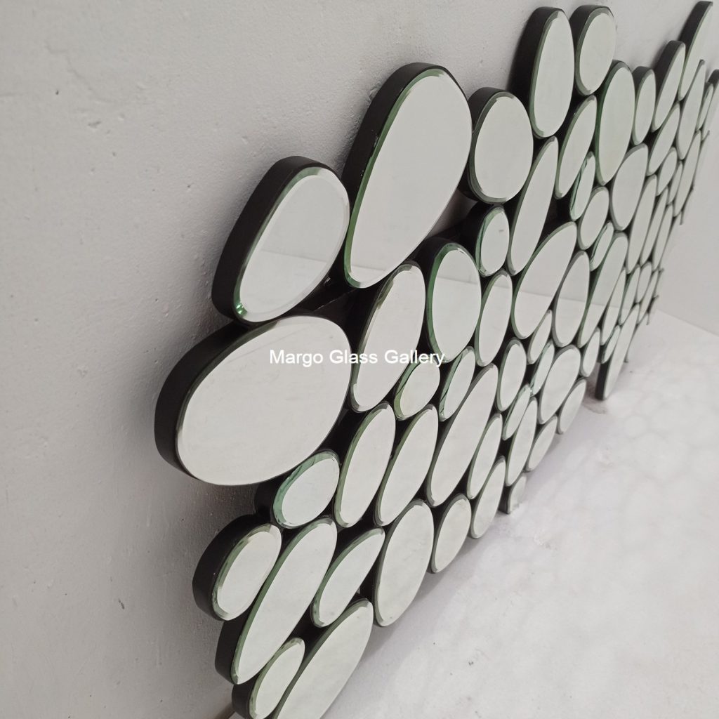 MG 004737 Bubble Modern Mirror Motif Batu Abstrak Uk 160 cm x 80 cm – Classic decorative mirror mirror premium quality glass with ornate frame handcrafted in Indonesia