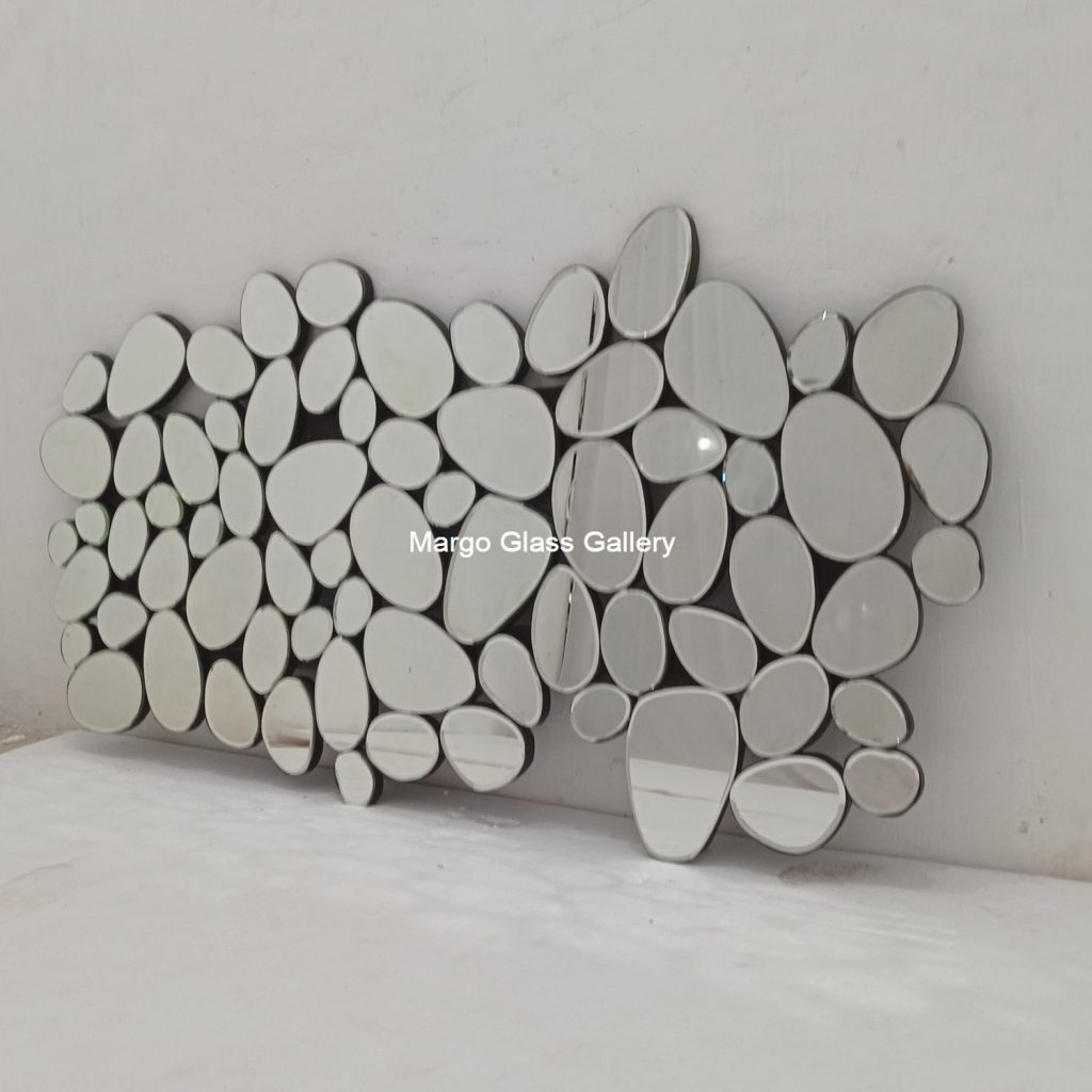 MG 004737 Bubble Modern Mirror Motif Batu Abstrak Uk 160 cm x 80 cm – Artisan decorative mirror mirror premium quality glass with ornate frame handcrafted in Indonesia