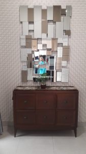 MG 004743 Modern Mirror Brown+Silver Uk 150 cm x 100 cm – Classic decorative mirror mirror premium quality glass with ornate frame handcrafted in Indonesia