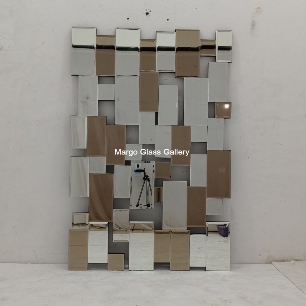 MG 004743 Modern Mirror Brown+Silver Uk 150 cm x 100 cm – Luxury decorative mirror mirror premium quality glass with ornate frame handcrafted in Indonesia