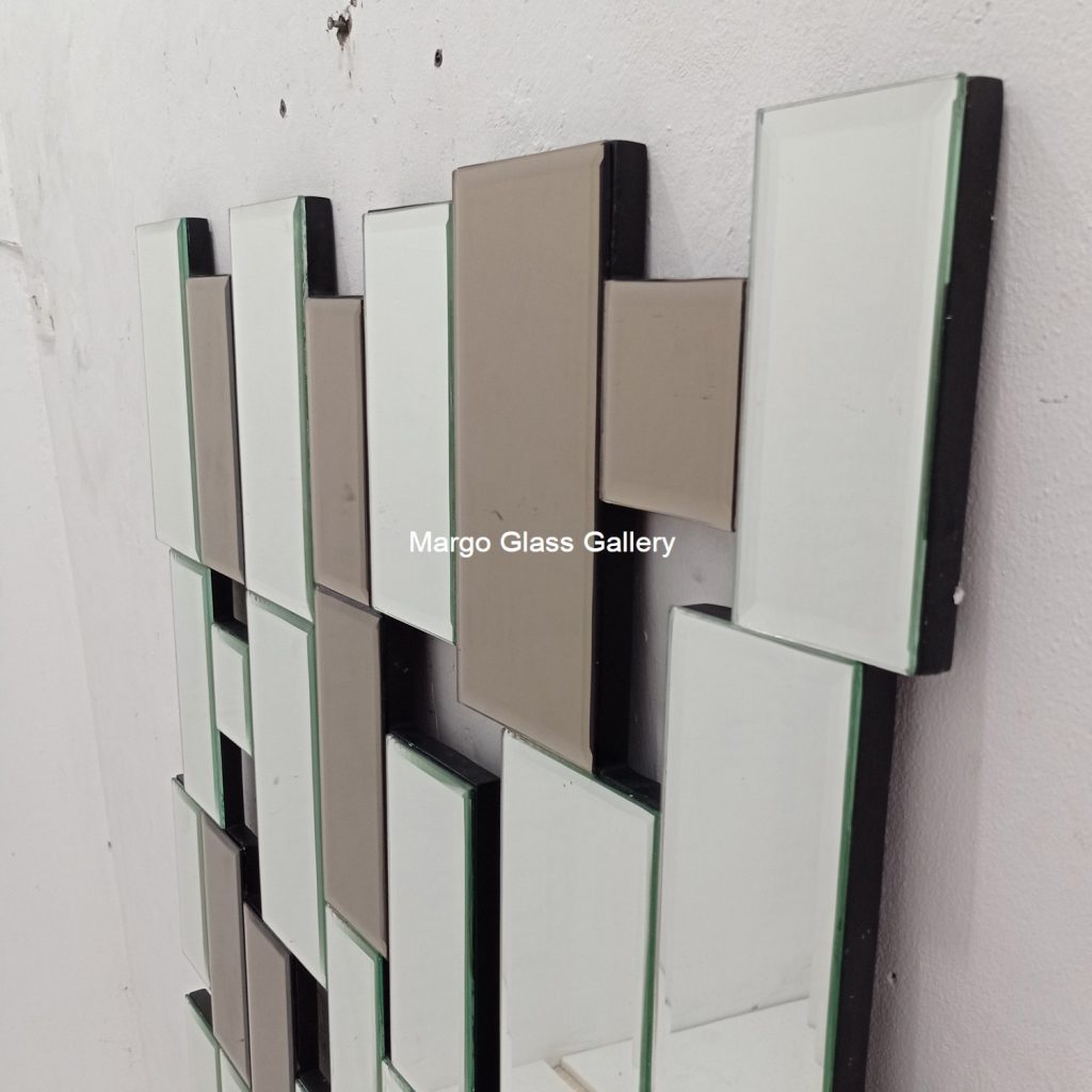 MG 004743 Modern Mirror Brown+Silver Uk 150 cm x 100 cm – Classic decorative mirror mirror premium quality glass with ornate frame handcrafted in Indonesia
