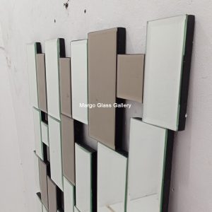 MG 004743 Modern Mirror Brown+Silver Uk 150 cm x 100 cm – Classic decorative mirror mirror premium quality glass with ornate frame handcrafted in Indonesia