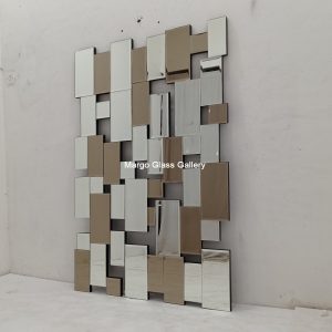 MG 004743 Modern Mirror Brown+Silver Uk 150 cm x 100 cm – Artisan decorative mirror mirror premium quality glass with ornate frame handcrafted in Indonesia