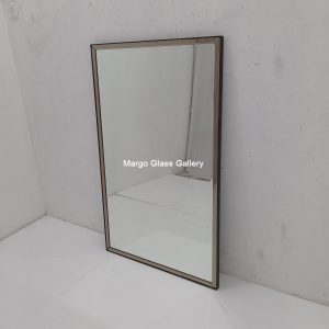 MG 004746 Modern Mirror List Brown 120,7 x 74 cm – Luxury decorative mirror mirror premium quality glass with ornate frame handcrafted in Indonesia