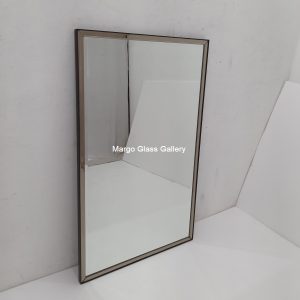 MG 004746 Modern Mirror List Brown 120,7 x 74 cm – Artisan decorative mirror mirror premium quality glass with ornate frame handcrafted in Indonesia
