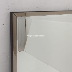MG 004746 Modern Mirror List Brown 120,7 x 74 cm – Handcrafted decorative mirror mirror premium quality glass with ornate frame handcrafted in Indonesia