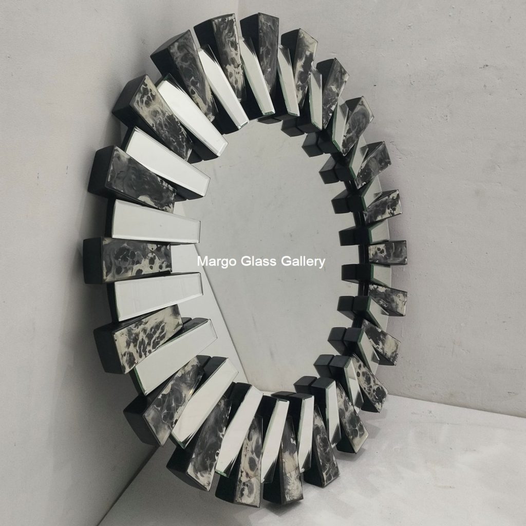 MG 004749 Sun Burn Mirror 100cm 3D – Luxury decorative mirror mirror premium quality glass with ornate frame handcrafted in Indonesia