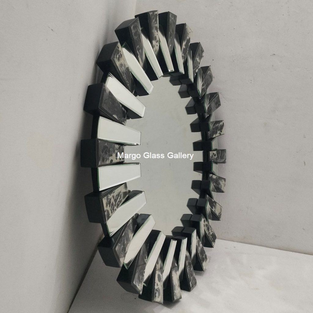 MG 004749 Sun Burn Mirror 100cm 3D – Premium decorative mirror mirror premium quality glass with ornate frame handcrafted in Indonesia