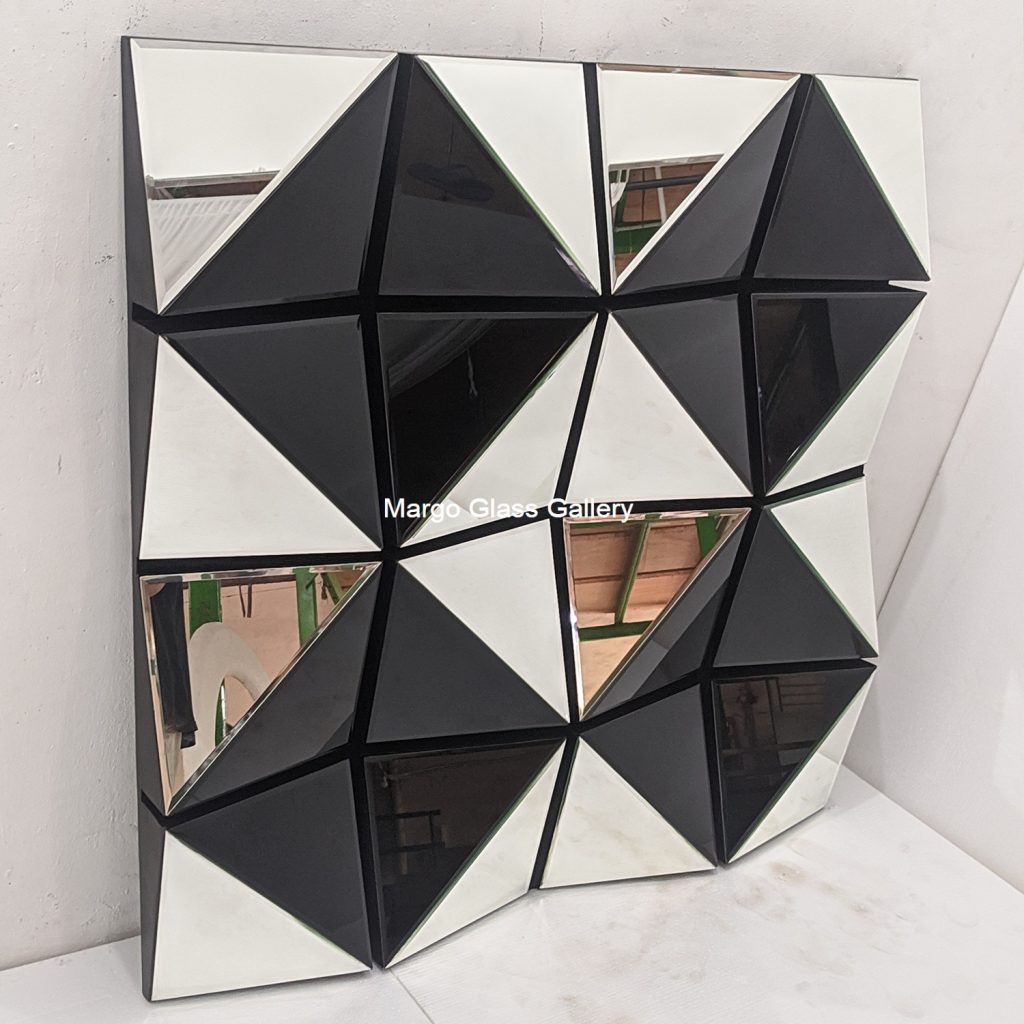 MG 004750 Modern Mirror Black Overall 120 cm x 120 cm – Classic decorative mirror mirror premium quality glass with ornate frame handcrafted in Indonesia