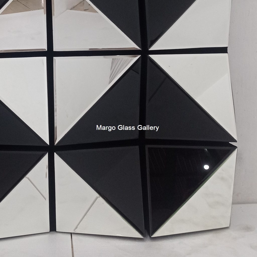 MG 004750 Modern Mirror Black Overall 120 cm x 120 cm – Luxury decorative mirror mirror premium quality glass with ornate frame handcrafted in Indonesia