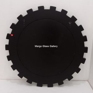 MG 004751 Modern Mirror Black Sun Overall 100 cm x 100 cm – Classic decorative mirror mirror premium quality glass with ornate frame handcrafted in Indonesia