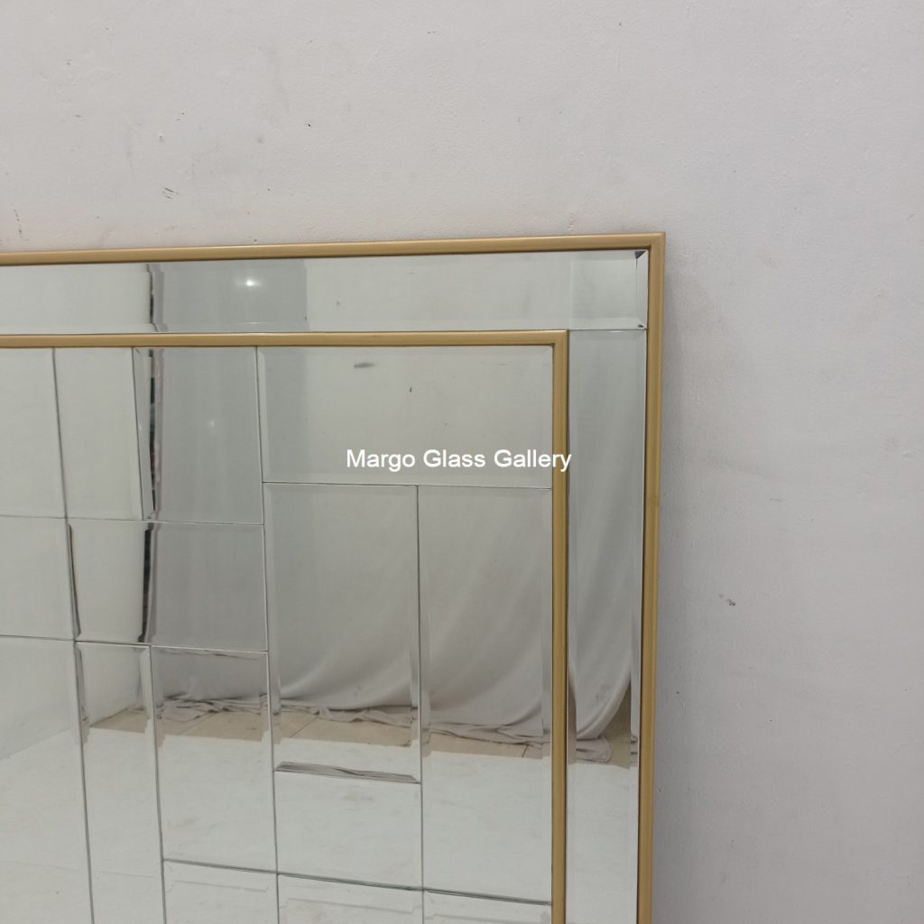 Modern Mirror Bevel uk 120 cm x 160 cm – Classic decorative mirror mirror premium quality glass with ornate frame handcrafted in Indonesia