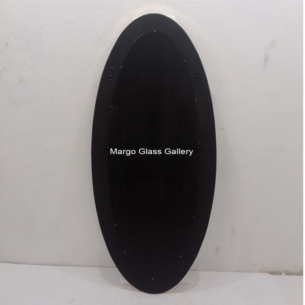 Oval Mirror Green Brass Antique – Artisan antique mirror antique glass with gold frame handcrafted in Indonesia