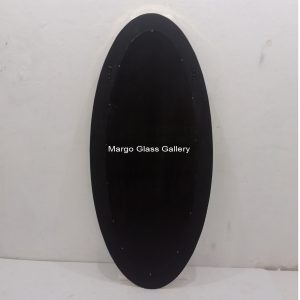 Oval Mirror Green Brass Antique – Artisan antique mirror antique glass with gold frame handcrafted in Indonesia