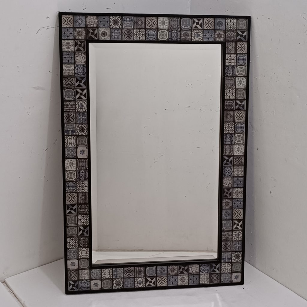 Ceramic Wall Decor Uk 122 cm x 82 cm – Elegant handcrafted mirror premium quality glass with ornate frame handcrafted in Indonesia