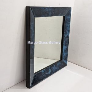 MG 004756 Wall Mirror Baki List Blue Overall 113 cm x 113 cm List 15 cm tebel 7 cm – Luxury decorative mirror mirror premium quality glass with ornate frame handcrafted in Indonesia