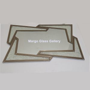 MG 004779 Cermin Modern Cristal List Brown 122 cm x 79 cm – Artisan handcrafted mirror premium quality glass with ornate frame handcrafted in Indonesia