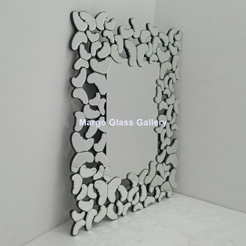 MG 004783 Modern mirror butterfly 100×80 cm – Artisan decorative mirror mirror premium quality glass with ornate frame handcrafted in Indonesia