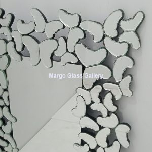 MG 004783 Modern mirror butterfly 100×80 cm – Handcrafted decorative mirror mirror premium quality glass with ornate frame handcrafted in Indonesia