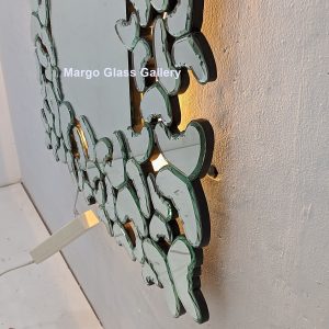 MG 004783 Modern mirror butterfly 100×80 cm – Artisan decorative mirror mirror premium quality glass with ornate frame handcrafted in Indonesia